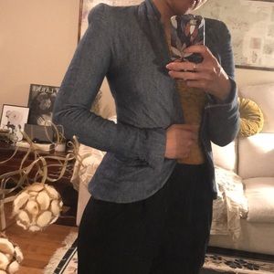 Zara Faux Jean  blazer